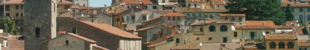 Una veduta del centro storico d'Arezzo